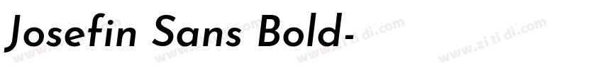 Josefin Sans Bold字体转换